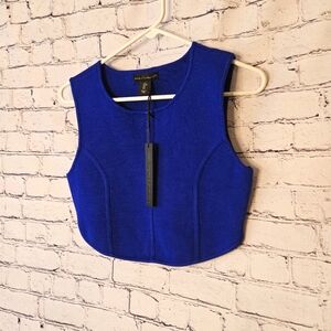 NWT House of Harlow Crop Royal Blue size Large